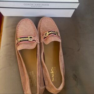 Size 10 made in Italy coach flats- never worn- new